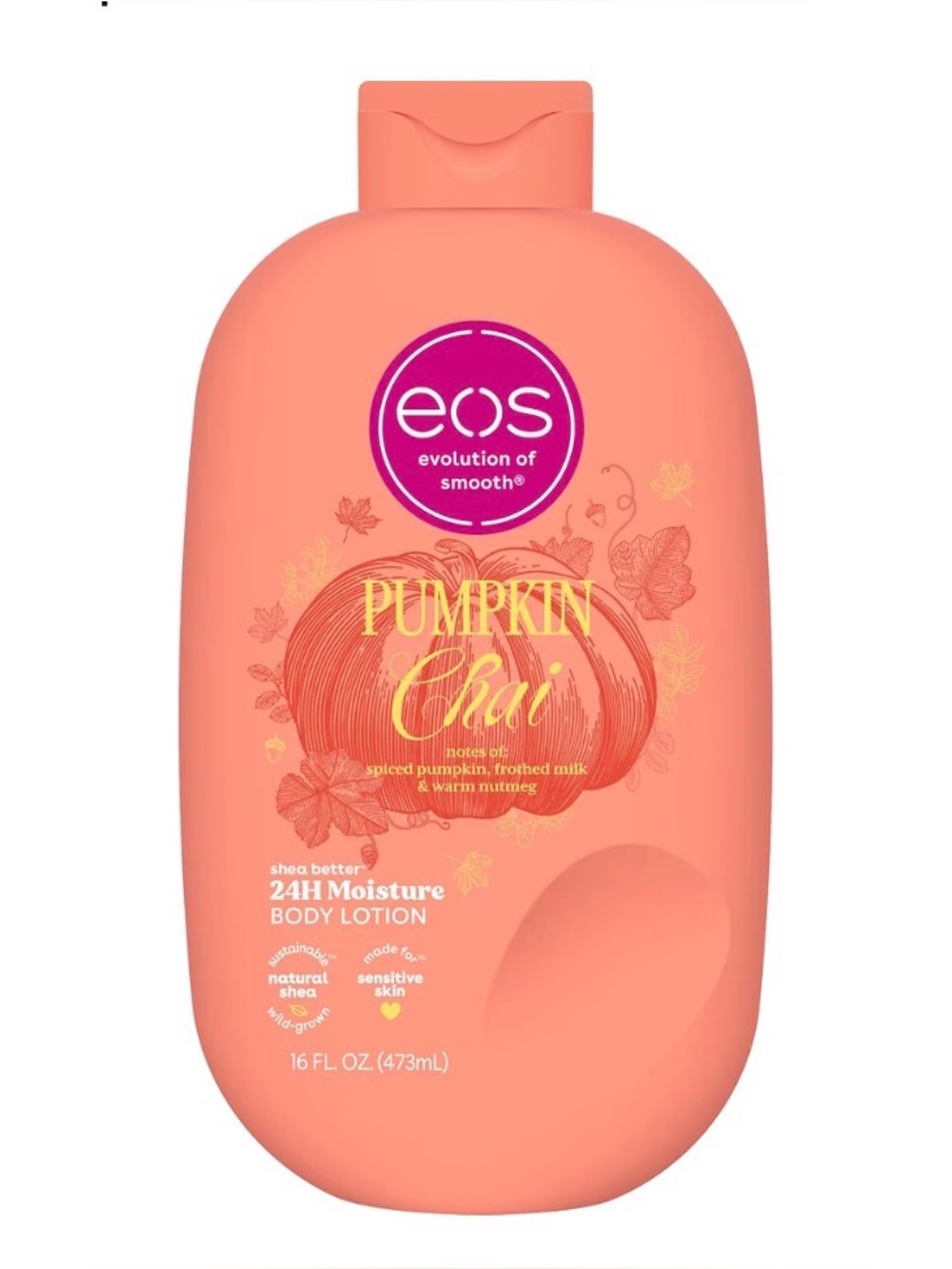 New eos Pumpkin Chai Shea Better Body Lotion - 24H Moisture, 16 fl oz